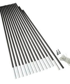 FRILUFTS FIBREGLASS POLE KIT 9,5 - Zeltstange Schwarz