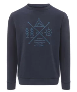 FRILUFTS OMAUI PRINTED SWEATER Männer - Sweatshirt Dress Blues