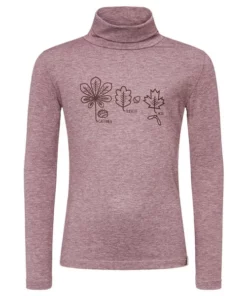 FRILUFTS BLACKSAS PRINTED TURTLENECK LONGSLEEVE Kinder - Funktionsshirt Fig