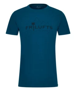 FRILUFTS WAIHO PRINTED T-SHIRT Männer - Funktionsshirt Blue Opal