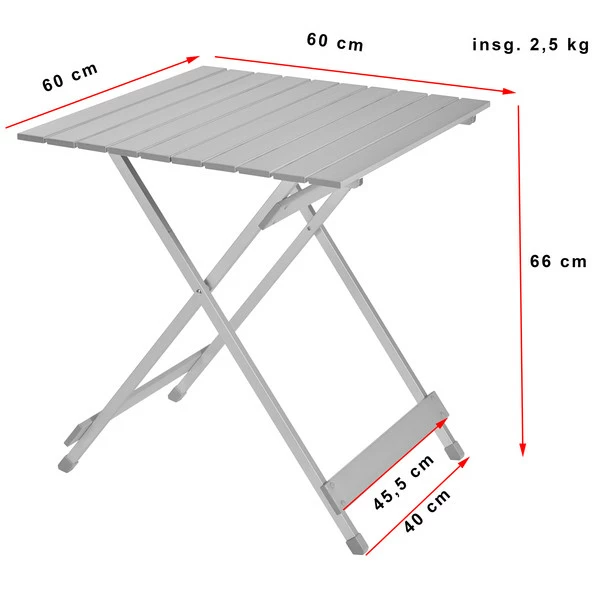 FRILUFTS CARILLO - Klapptisch Silver – Bild 2