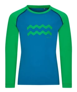 FRILUFTS ITASY PRINTED LONGSLEEVE Kinder - Funktionsshirt Moroccan Blue