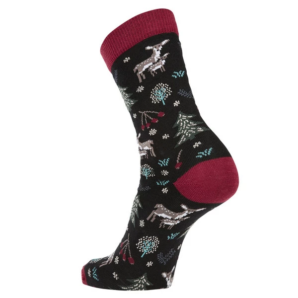 FRILUFTS VILLARRICA WINTER DEER SOCKS Unisex - Freizeitsocken Caviar – Bild 2